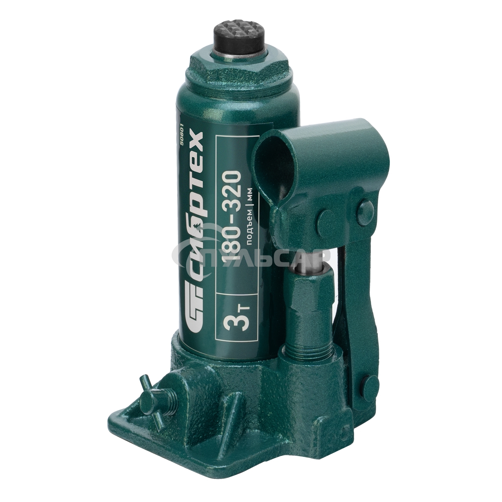 Домкрат гидравлический Сибртех бутылочный, 3т, 180-320мм