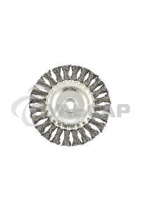 Щетка Matrix для УШМ 125 мм, М14, плоская, крученая проволока 0,35 мм