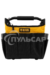 Переноска для инструмента, 260х240х300 мм, 22 кармана, наплечный ремень Denzel