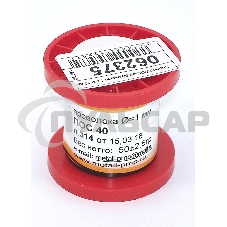 Припой ПОС-40 диаметр 1 мм 50 гр Припой ПОС-40 диаметр 1 мм 50 гр