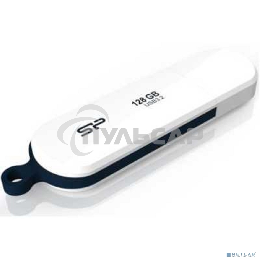 Флешка USB R/W 128 Gb Silicon Power Blaze B32, USB 3.2, белый
