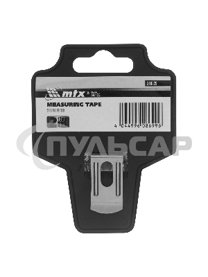 Рулетка Chrom, 2 м x 13 мм, хромированный корпус MTX