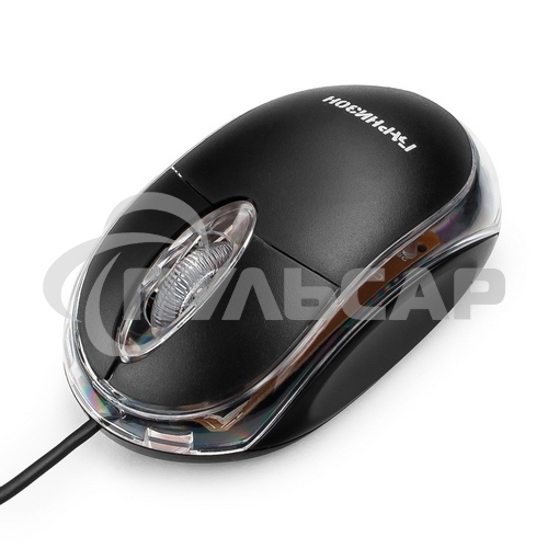Мышь проводная Гарнизон GM-100 черный, 1000 dpi, USB, кнопки - 3