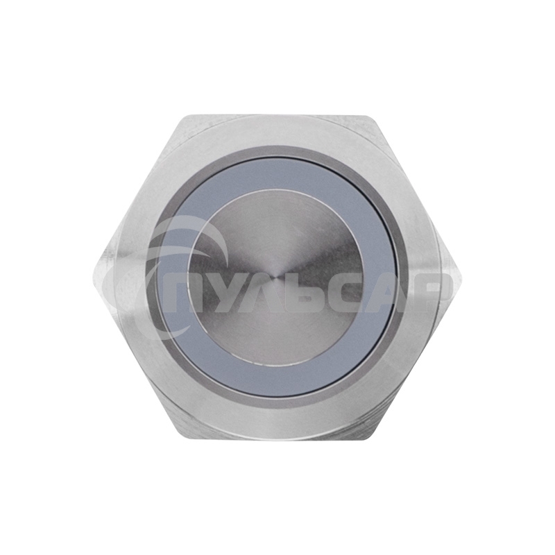 Кнопка антивандальная Ø 22 12 В Б/Фикс (5с) (ON)-OFF/(OFF)-ON подсв./зеленая Rexant