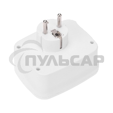 Тройник электрический 16А + 2х2,5А с заземлением + 3хUSB-A 2,4А + USB Type-C 3А, белый Rexant