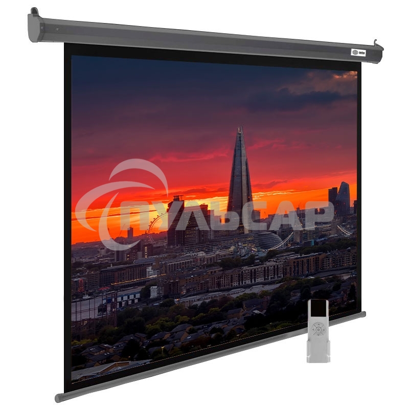 Экран Cactus 150x240см SIlverMotoExpert CS-PSSME-240X150-DG 16:10 настенно-потолочный рулонный темно-серый (моторизованный привод)