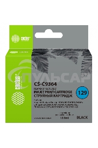Картридж струйный Cactus CS-C9364 №129 черный (15 мл.) для HP PS 8053/8753/5943/2573/DJ 5900series