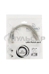 Патч-корд UTP Cablexpert кат.5e, 1м, литой, многожильный (серый)