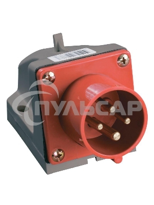 Вилка эл. наруж. уст. 16А 3P+PЕ 380В IP44 ССИ-514 ИЭК PSR52-016-4