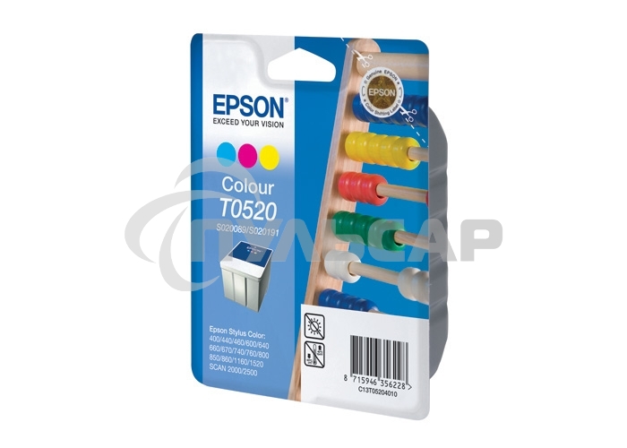 Картридж струйный Epson C13T052040 многоцветный (330 стр.) для Epson St C400/600/800/1520/850/440/460/640