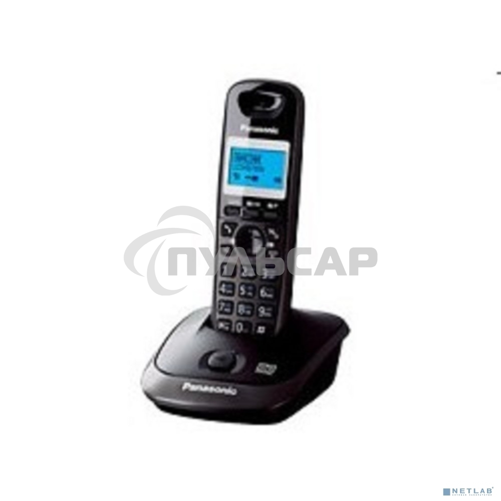 Телефон беспроводной (DECT) Panasonic KX-TG2521RUT (титан) АОН, Caller ID,спикерфон,голосовой АОН,полифония,цифровой автоответчик