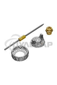 Ремкомплект для краскораспылителя 4 предмета: сопло 2,0 мм, игла, форсунка, зажим сопла Matrix