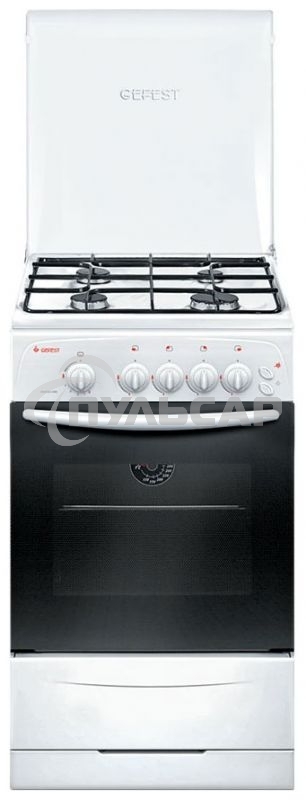 Плита газовая Gefest ПГ 3200-06 К33 белый, конфорок 4 шт, духовка 42 л, 50 см x 85 см x 57 см