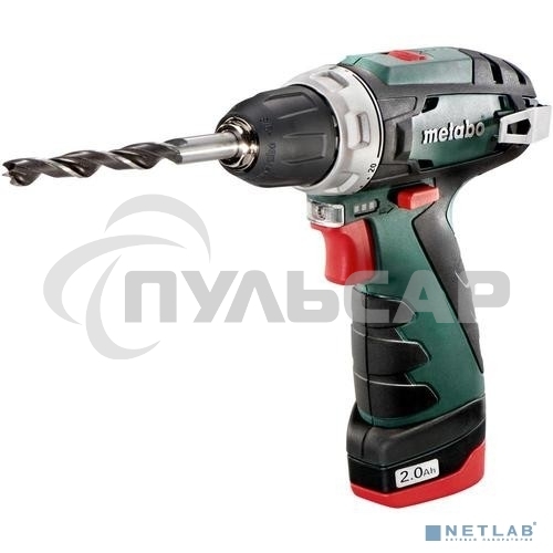 Дрель-шуруповерт Metabo PowerMaxx BS 600984000, Аккумуляторный, 10,8В, 2 АКБ