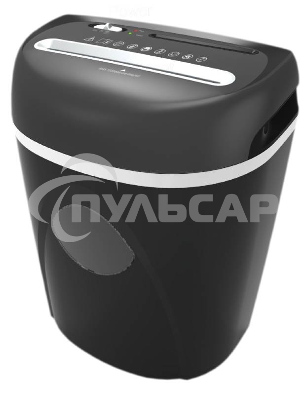 Шредер Office Kit S75 (секр.P-4)/фрагменты/15лист./27лтр./скрепки/скобы/пл.карты/CD