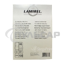 Пленка для ламинирования Lamirel LA-7866201 А6, 125мкм, 100 шт.