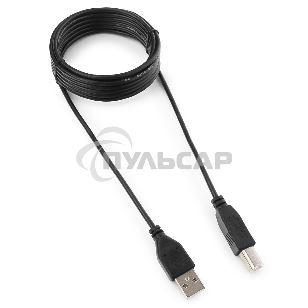 Кабель Гарнизон Кабель USB 2.0, AM/BM, 3м, пакет (GCC-USB2-AMBM-3M)