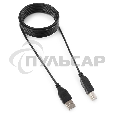 Кабель Гарнизон Кабель USB 2.0, AM/BM, 3м, пакет (GCC-USB2-AMBM-3M)