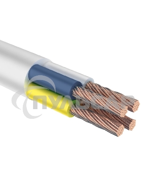 Провод соединительный ПВС 4x0,75 мм² 200 м белый ГОСТ 7399-97