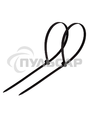 Хомут-стяжка кабельная нейлоновая PROconnect 300 x4,8 мм, черная, упаковка 100 шт.