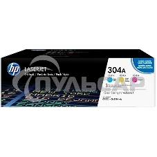 Картридж лазерный комплект HP CF372AM голубой/пурпурный/желтый для Color Laser Jet CP2025, CM2320mfp (3 х 2800)