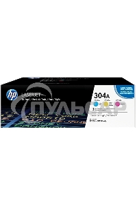 Картридж лазерный комплект HP CF372AM голубой/пурпурный/желтый для Color Laser Jet CP2025, CM2320mfp (3 х 2800)