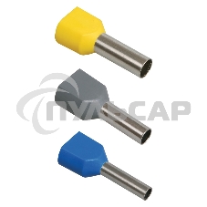 Наконечник-гильза изол. НГИ2 6.0-14 черный (уп.100шт) ИЭК UTE10-D6-0-100