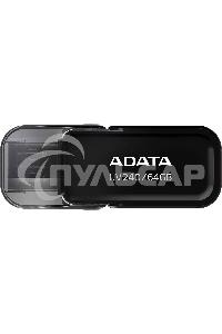 Флешка USB ADATA UV240 (AUV240-64G-RBK), 64 Gb, USB 2.0, R/W 15/5, черный