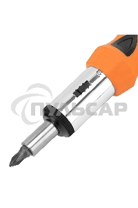 Отвертка реверсивная, биты, головки торцевые, 14шт., Sparta