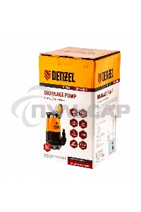 Дренажный насос для чистой и грязной воды DP-600S, 600 Вт, напор 7 м, 13000 л/ч Denzel
