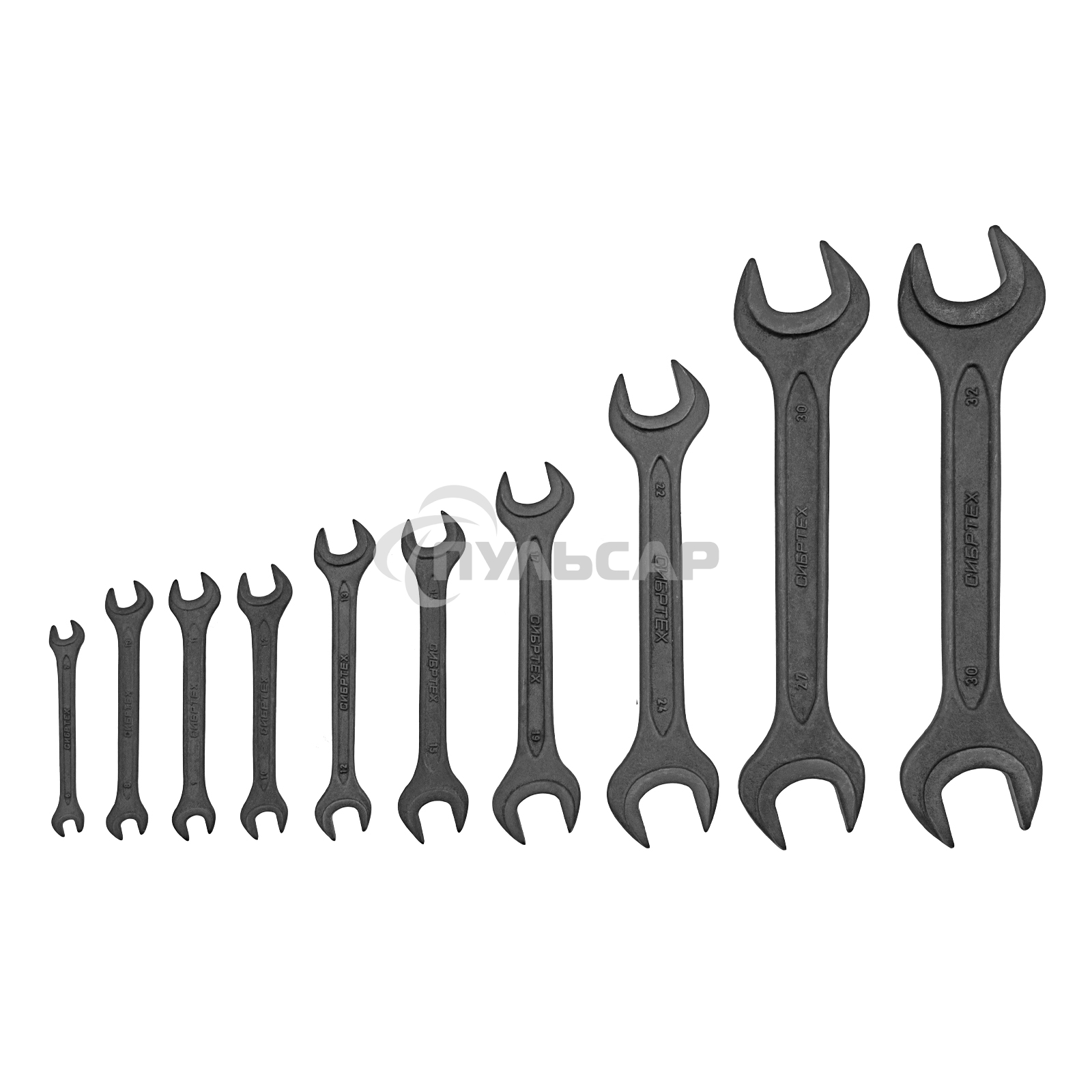 Набор рожковых ключей СИБРТЕХ 15224 (6 - 32 мм) 10 шт.