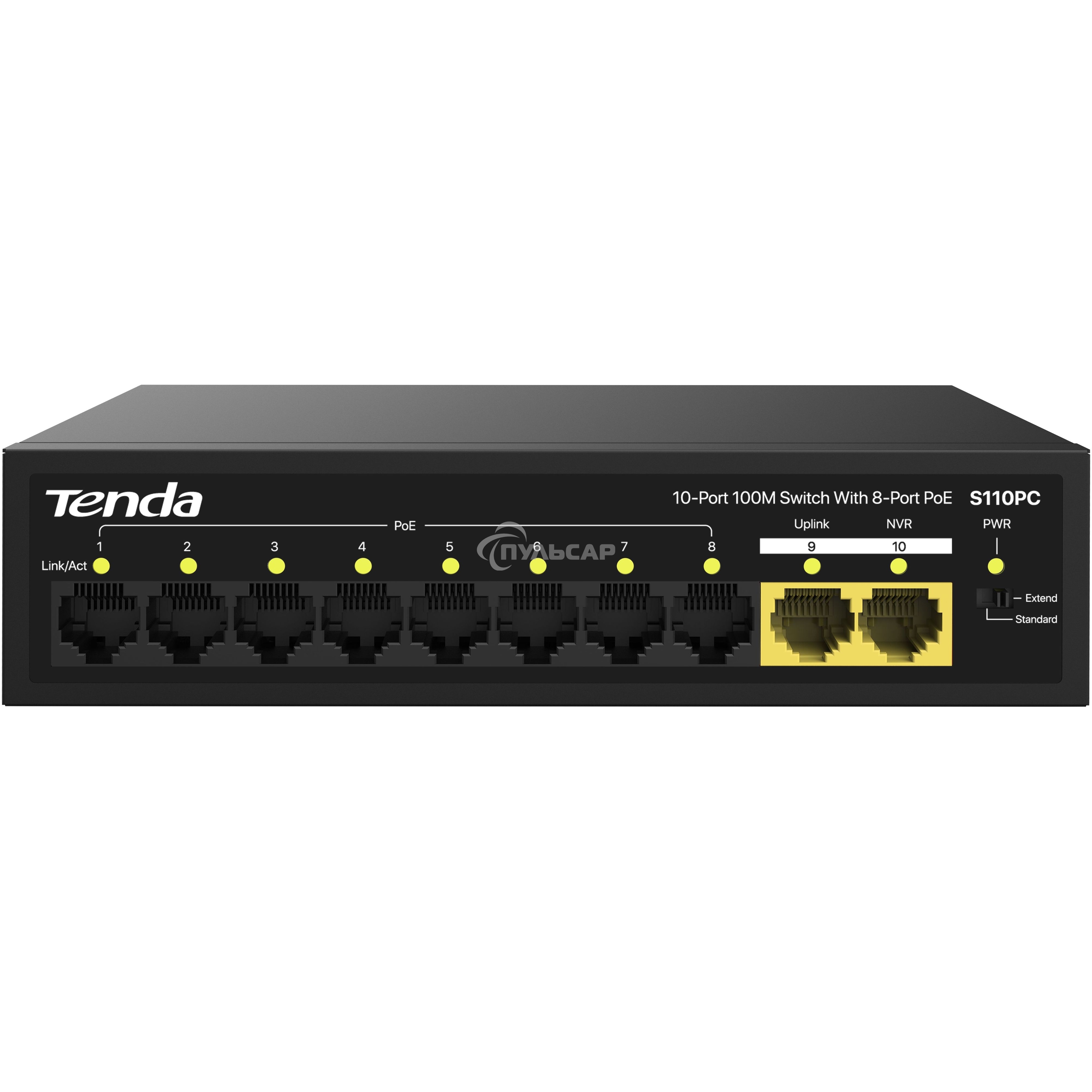Коммутатор TENDA S110PC 10PORT 10/100M