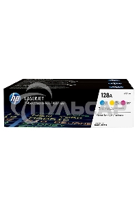 Картридж лазерный комплект HP CF371AM голубой/пурпурный/желтый для LaserJet PRO CP1525N/CP1525NW (3 х 1300)