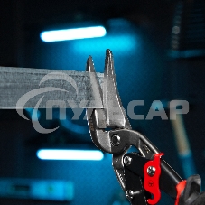 Ножницы по металлу GROSS 78331 270мм прямой и левый проходной резсталь-СrMo двухкомп.рук-ки