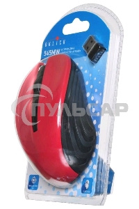 Мышь беспроводная Oklick 545MW черный/красный, 1600 dpi, радиоканал, USB, кнопки - 4