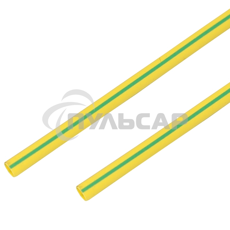 Термоусадочная трубка 20/10 мм, желто-зеленая, упаковка 10 шт. по 1 м PROconnect