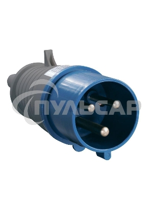 Вилка эл. каб. 32А 2P+PE 220В IP44 ССИ-023 ИЭК PSR01-032-3