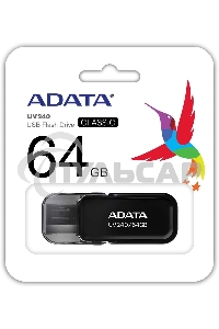 Флешка USB ADATA UV240 (AUV240-64G-RBK), 64 Gb, USB 2.0, R/W 15/5, черный