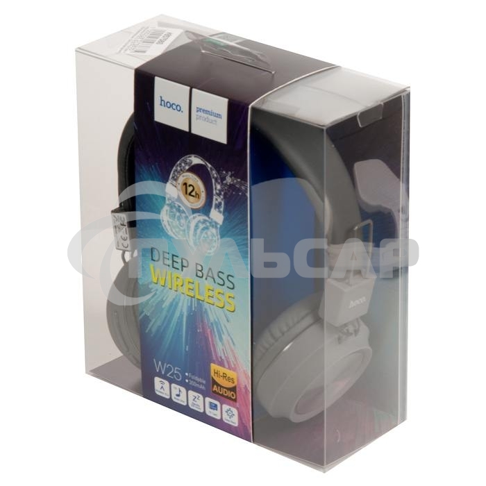Гарнитура беспроводная полноразмерная HOCO W25, серый