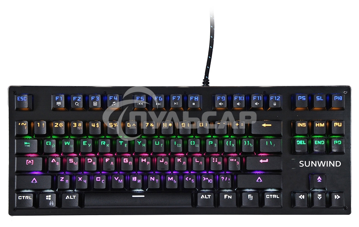 Клавиатура проводная SUNWIND SW-K900G,USB, черный 1422332