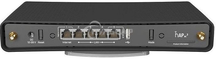 Беспроводной маршрутизатор MikroTik hAP ac3 with 4-core 716 MHz CPU, 256MB RAM, 5 x Gigabit LAN (PoE-out on port#5)