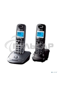 Телефон беспроводной (DECT) Panasonic KX-TG2512RU1 Доп трубка в комплекте, АОН, Caller ID, спикерфон, полифония