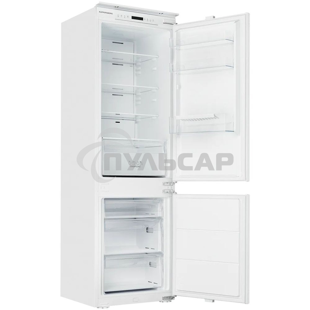 Встраиваемый холодильник Kuppersberg RBN 1764, High-Tech, полезный объем 243 л, No Frost, супер заморозка, инверторный компрессор, электронное управление, энергоэффективность А+