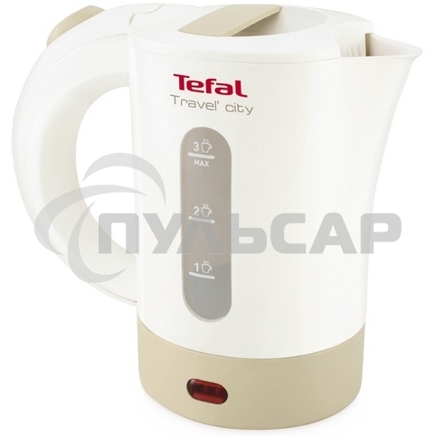 Чайник электрический Tefal KO120130 0.5л. 650Вт белый/бежевый(корпус: пластик)