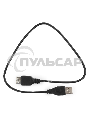 Кабель удлинительГарнизонUSB 2.0, AM/AF, 0.5м, пакет (GCC-USB2-AMAF-0.5M)