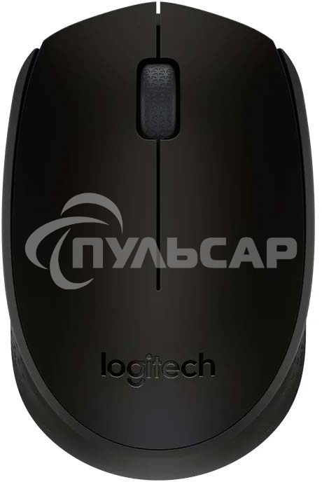 Мышь беспроводная Logitech M171 черный/серый, 1000 dpi, радиоканал, USB, кнопки - 3