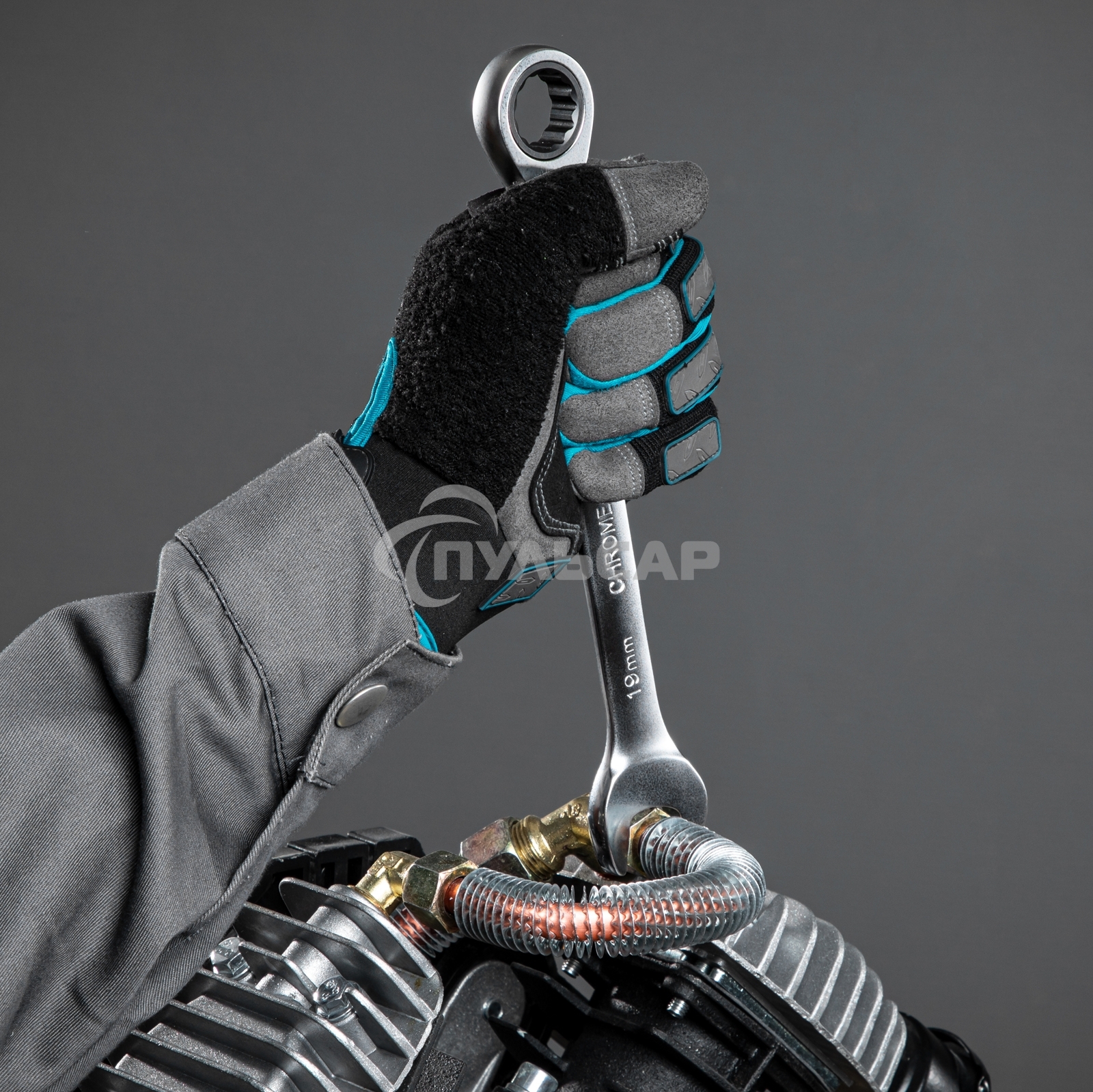 Набор ключей Matrix комбинированных, трещеточных 8 шт