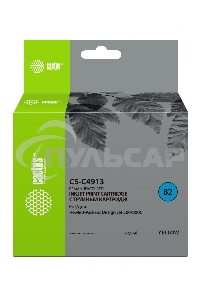 Картридж струйный Cactus CS-C4913 №82 желтый (72 мл) для HP Design Jet 500/800C