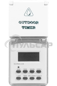 Розетка с таймером FERON (недельная) в защитном корпусе IP 44 3500W/16A 230V, 61926(TM23)