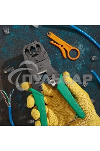 Кримпер Rexant HT-200 для обжима 8P8C, 6P6C, 4P4C, заделка витой пары